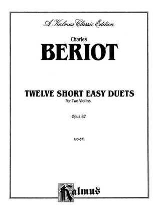 Book cover for Beriot: Twelve Short Easy Duets, Op. 87