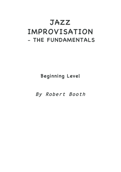 Jazz Improvisation - "The Fundamentals" (Bb Trumpet) image number null