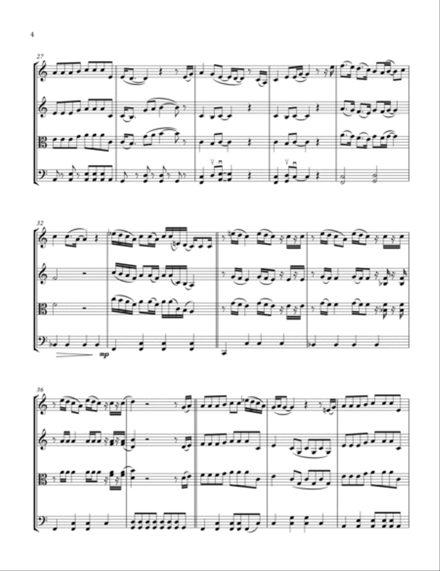 Always Remember Us This Way String Trio scores gallery preview page 6