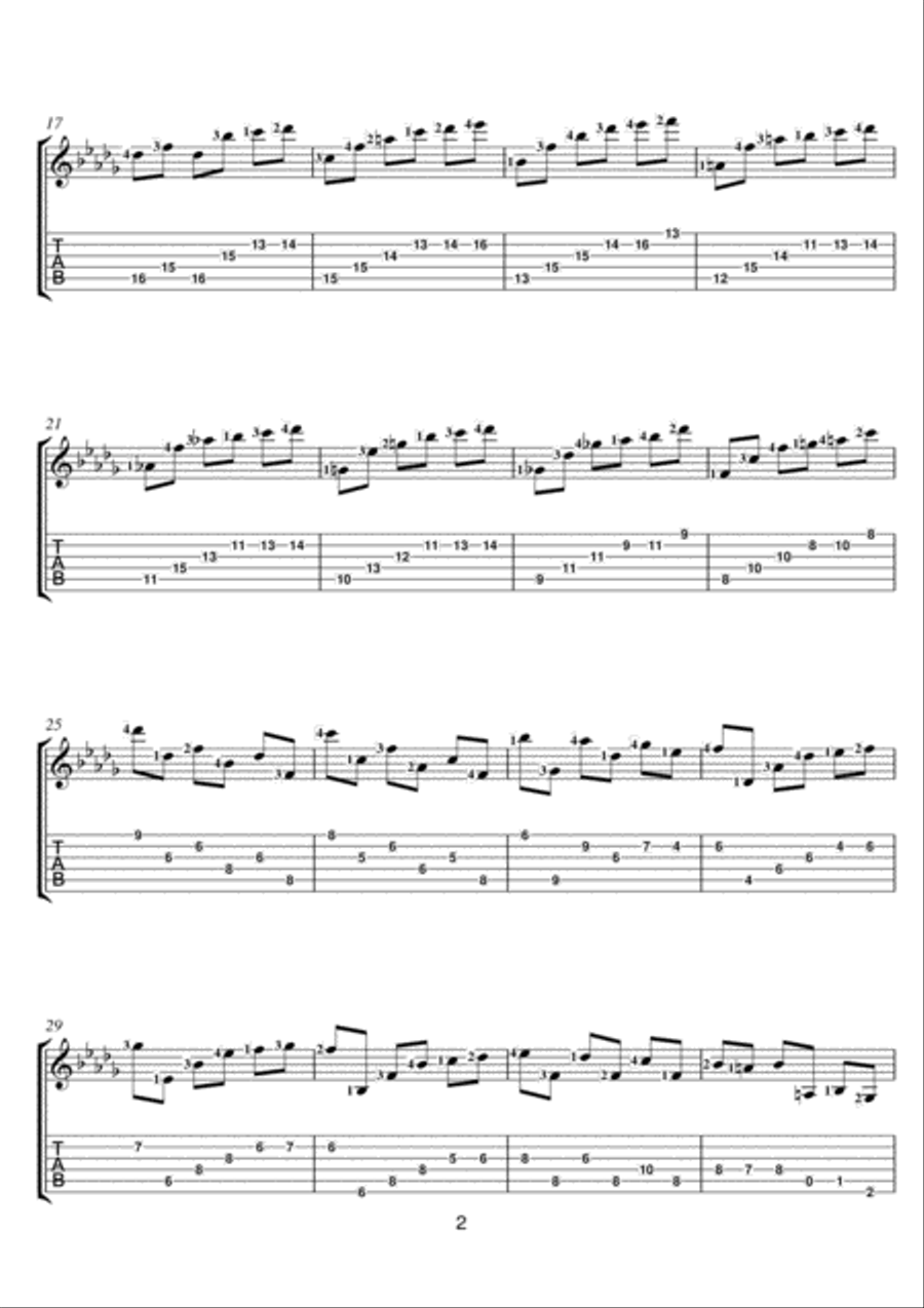 Etude In B Flat Minor