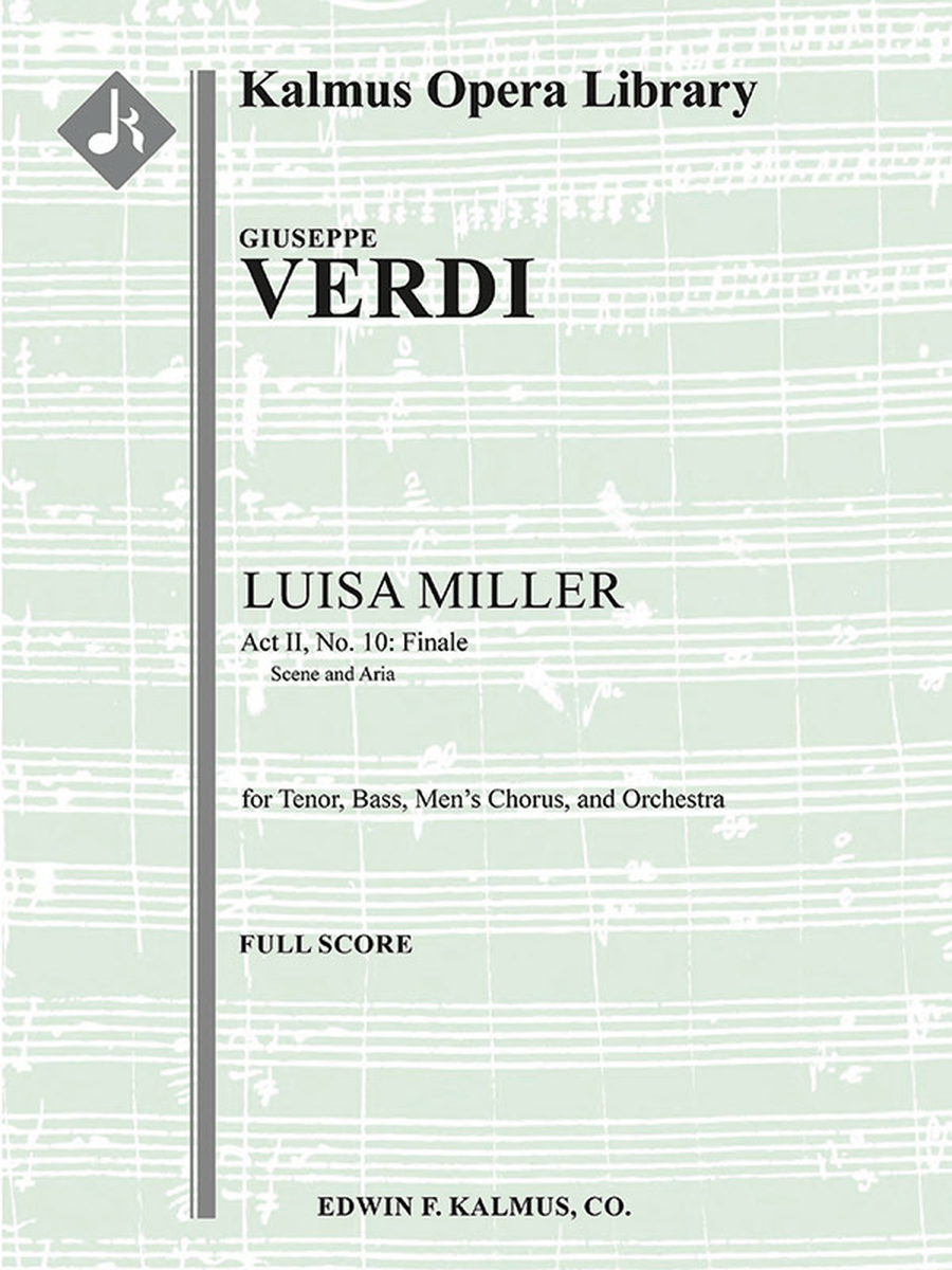 Luisa Miller; Act II, Finale: (includes Quando le sere al placido) Orchestra scores gallery preview page 1