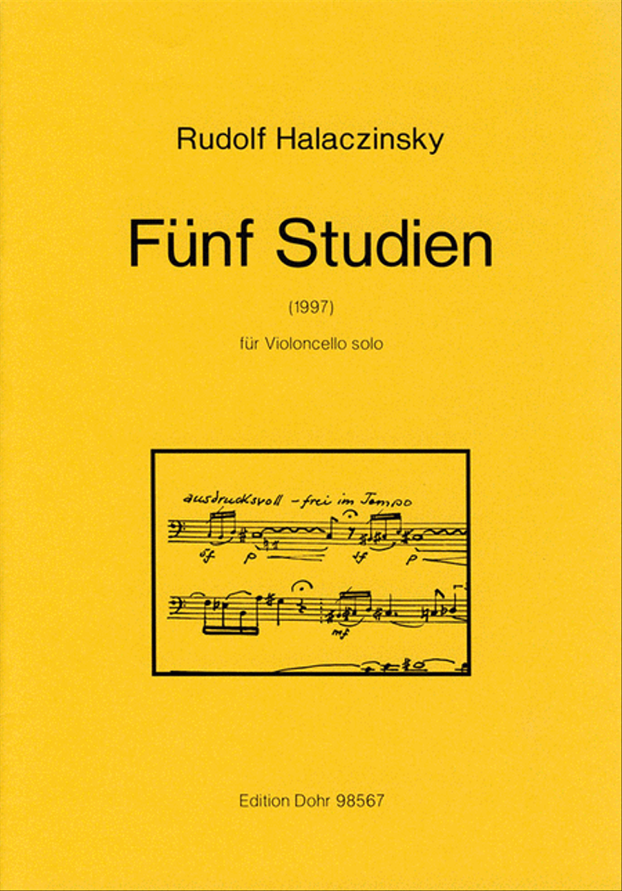 Fünf Studien für Violoncello solo op. 85 (1997)