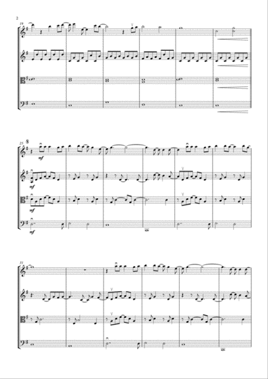 A Million Dreams String Quartet scores gallery preview page 4