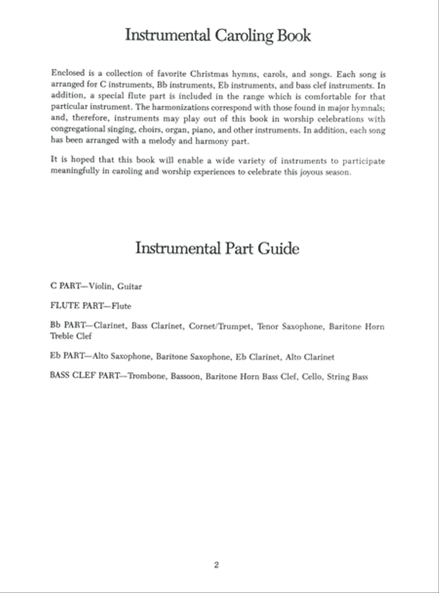 Instrumental Caroling Book Violin scores gallery preview page 3