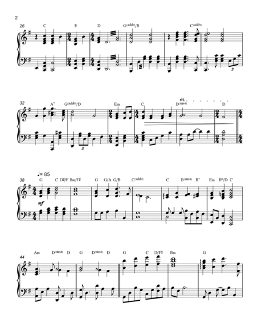 Gettysburg (Main Theme) Piano Solo scores gallery preview page 2