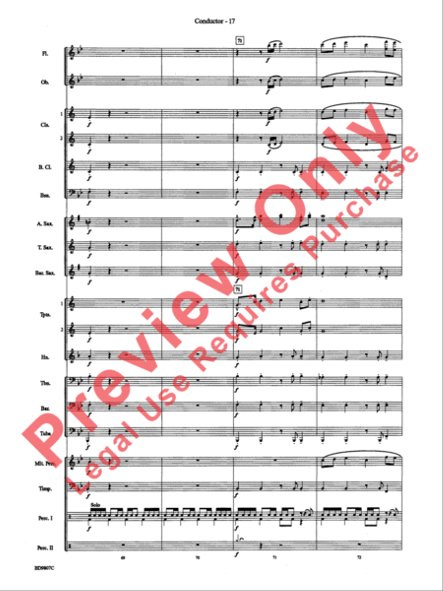 Fields of Kent Concert Band scores gallery preview page 19