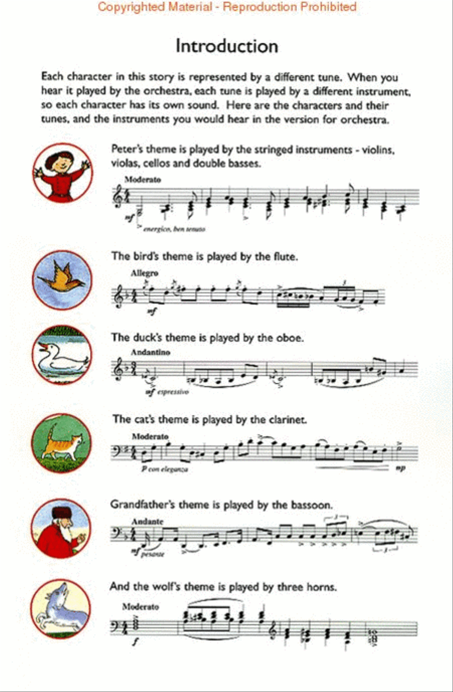 Peter and the Wolf Peter and the Wolf Easy Piano scores gallery preview page 2