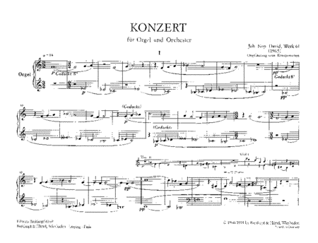 Organ Concerto Werk 61