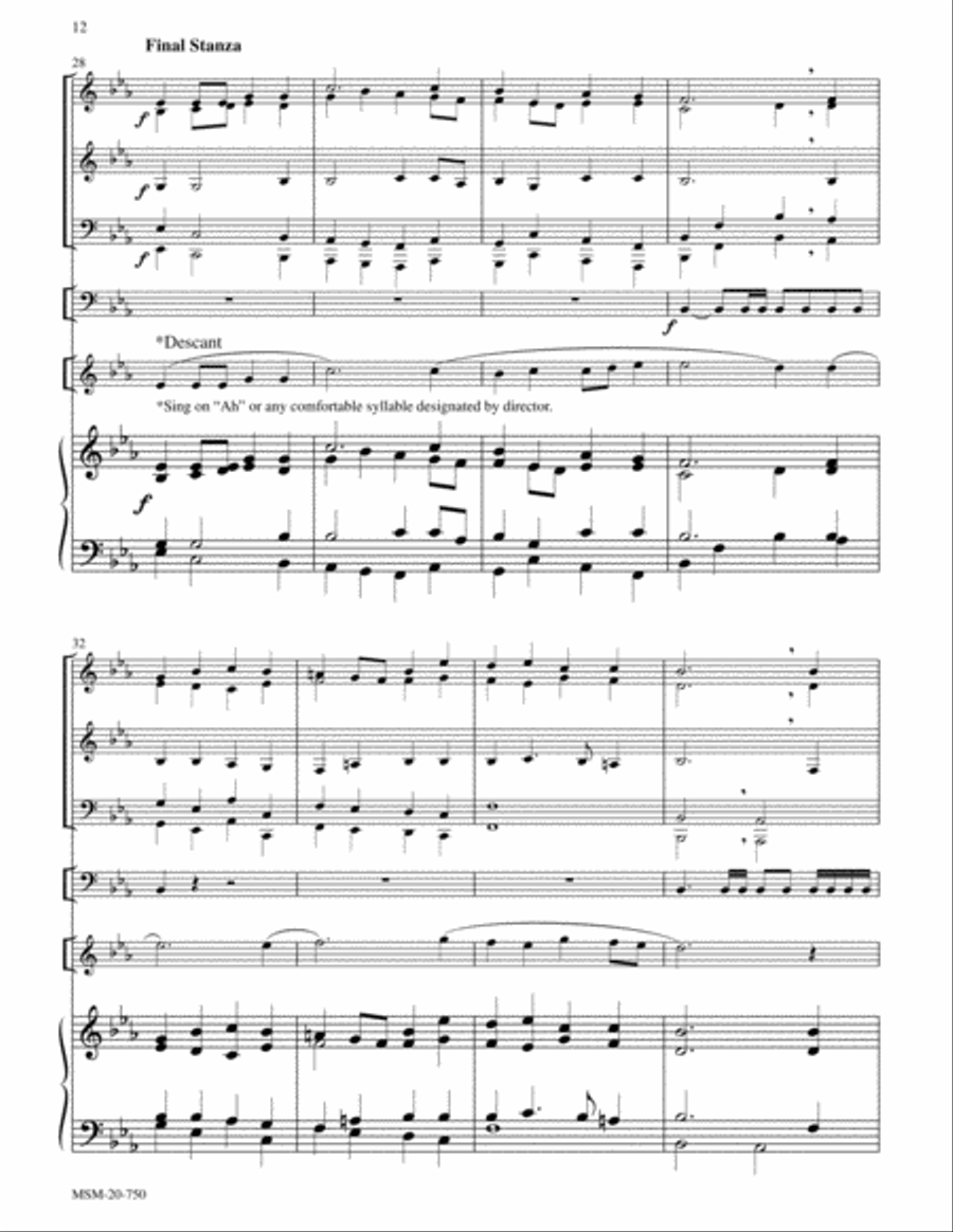 Festive Hymn Settings for Congregational Singing Set 1: Christ the King Choir scores gallery preview page 8