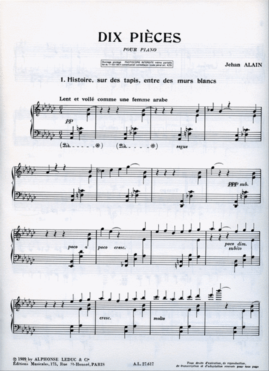 10 Pieces (piano Solo) Piano Solo scores gallery preview page 2