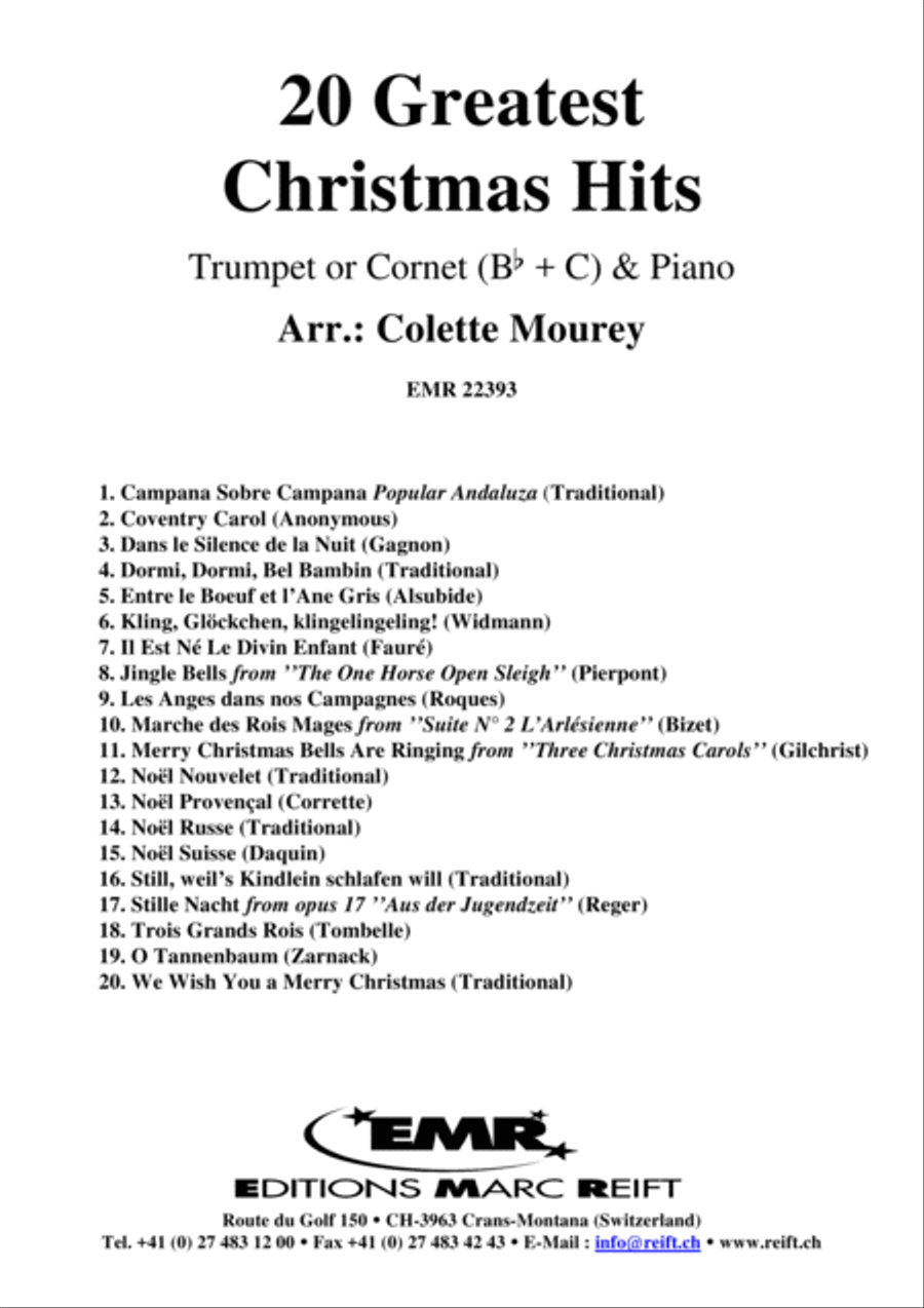20 Greatest Christmas Hits Cornet scores gallery preview page 2
