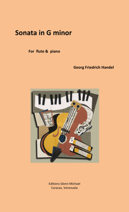 Book cover for Handel, Sonata in G minor for flute & piano