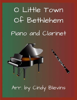 O Little Town of Bethlehem, for Piano and Clarinet