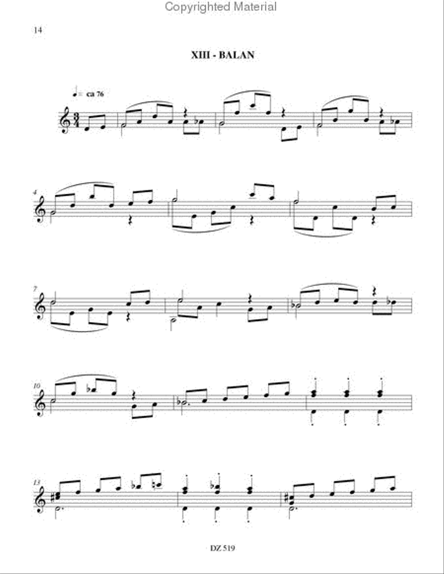 14 Escales Classical Guitar scores gallery preview page 2