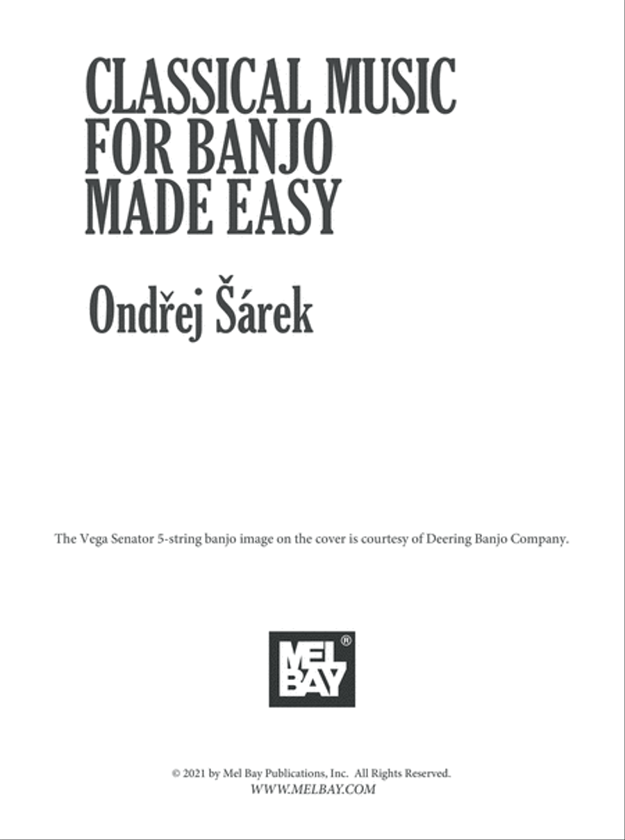 Classical Music For Banjo Made Easy