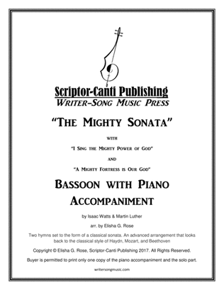 (I Sing The Mighty Power Of God & A Mighty Fortress Is Our God) The Mighty Sonata - Bassoon