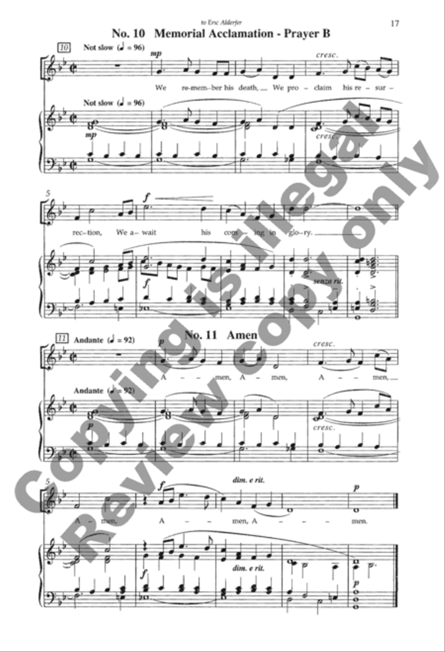 Mass of the Holy Trinity 4-Part scores gallery preview page 37