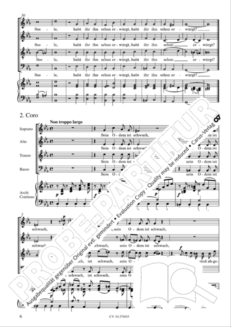 Der Tod Jesu 4-Part scores gallery preview page 7