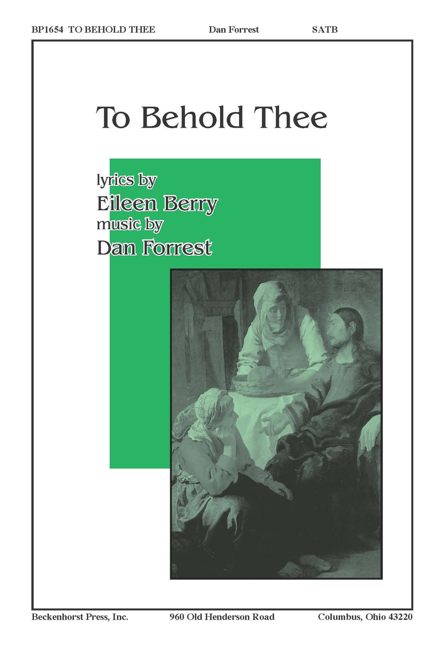 To Behold Thee To Behold Thee 4-Part scores gallery preview page 1