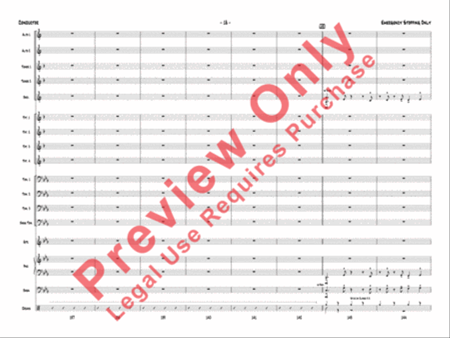 Emergency Stopping Only Jazz Ensemble scores gallery preview page 21