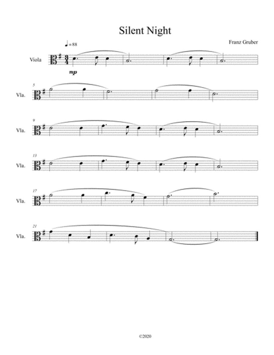 10 Christmas Solos For Viola Vol. 1