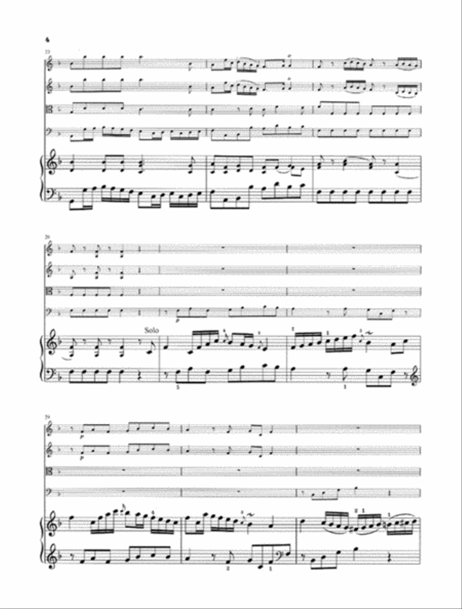 Concerto for Piano (Harpsichord) and Orchestra F Major Hob.XVIII:3 Orchestra scores gallery preview page 4