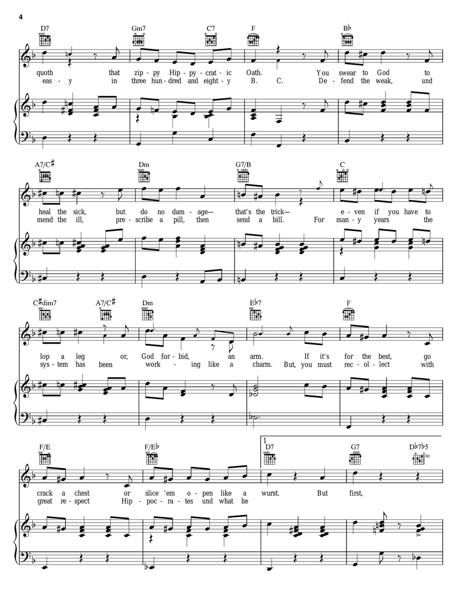 Ruffhousin' mit Shuffhausen Piano, Vocal, Guitar scores gallery preview page 4