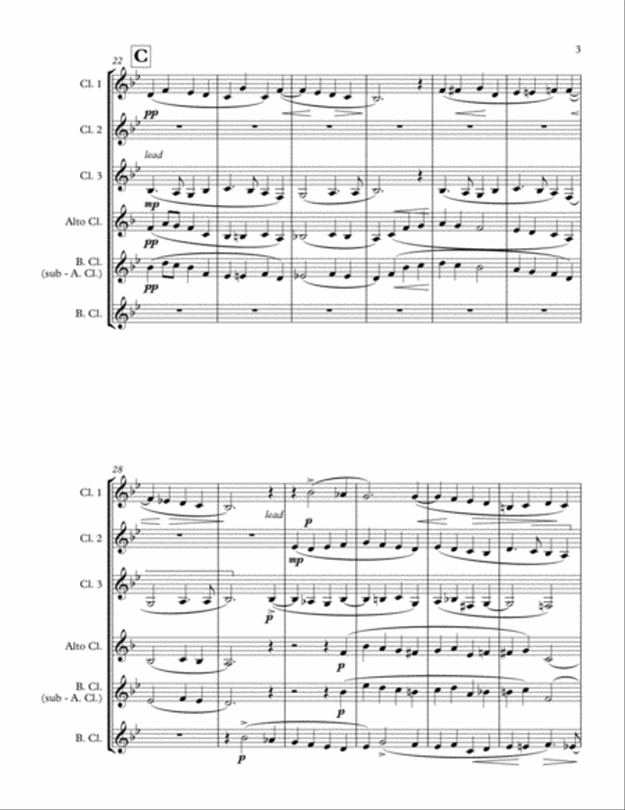 All Through the Night Small Ensemble scores gallery preview page 3
