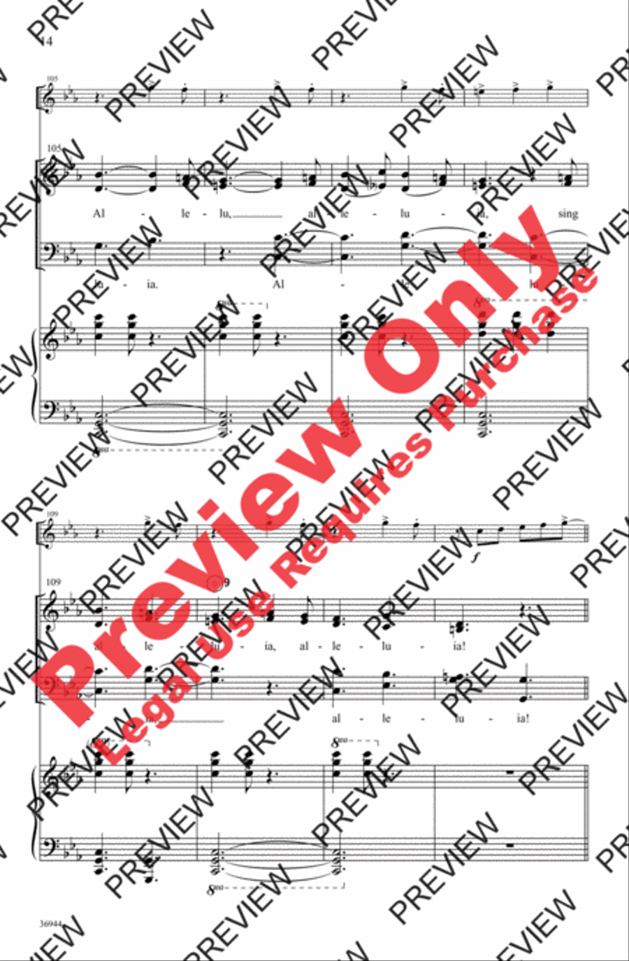Adam Lay yBounden 4-Part scores gallery preview page 14