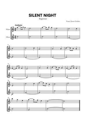 Franz Xaver Gruber - Silent Night (Beginner) (for Flute and Oboe)