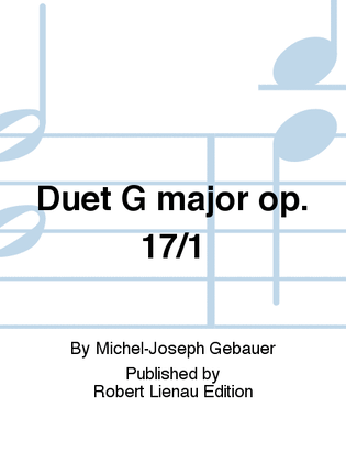 Duet G major Op. 17/1