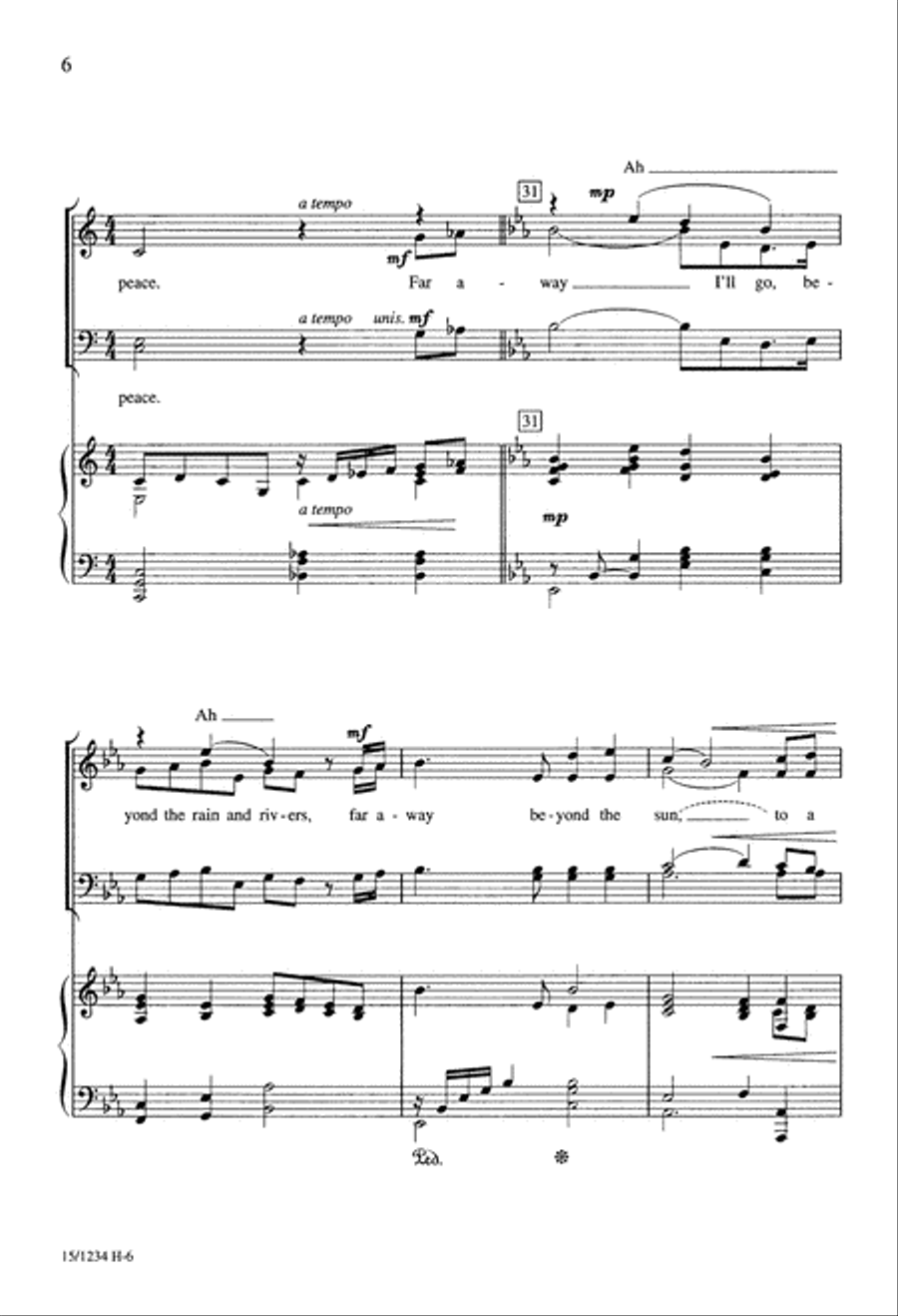 Beyond the Rain and Rivers 4-Part scores gallery preview page 7
