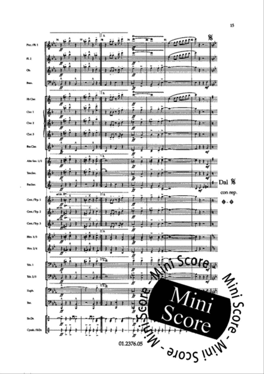 Splashing Sounds Concert Band scores gallery preview page 21