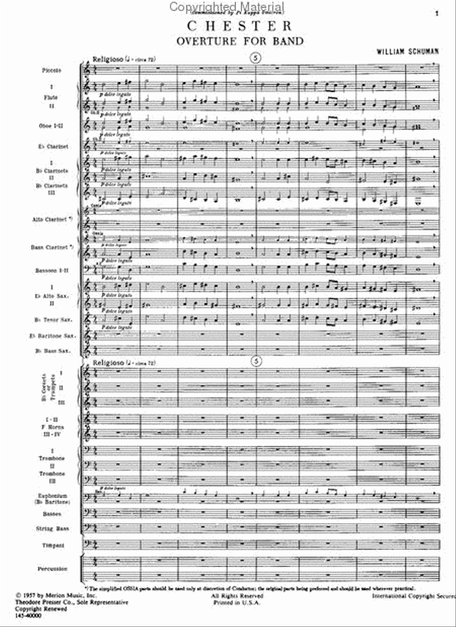 Chester Chester Concert Band scores gallery preview page 2
