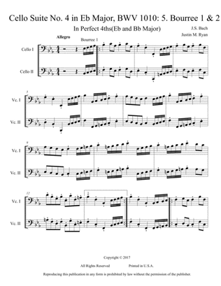 Cello Suite No. 4, BWV 1010: 5. Bourree 1 & 2
