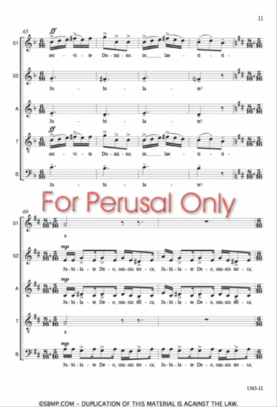 Benedicamus Domino Benedicamus Domino 4-Part scores gallery preview page 10