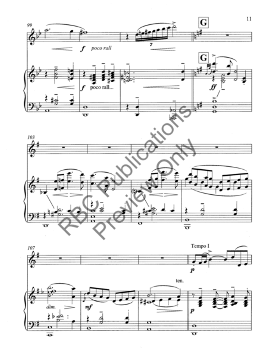 Clarinet Concerto Choir scores gallery preview page 14