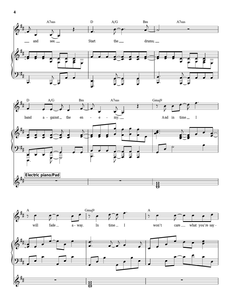 Time Time Piano scores gallery preview page 4