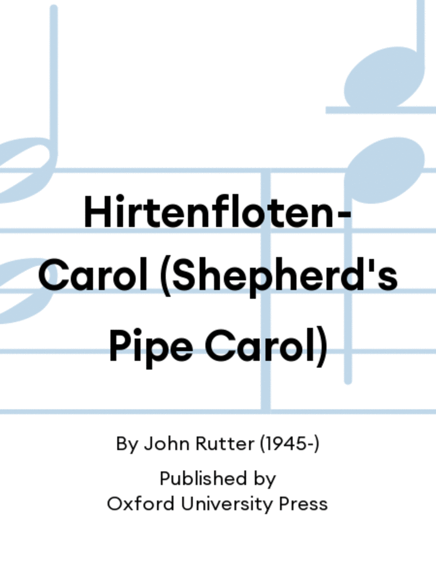 Hirtenfloten-Carol (Shepherd