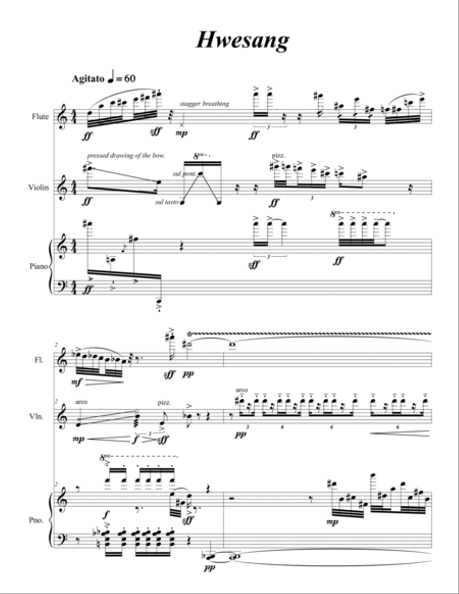 Hwesang Small Ensemble scores gallery preview page 3