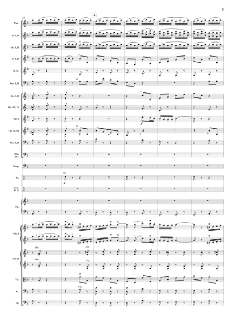 Samson Et Dalila, Op. 47: Danse Bacchanale Orchestra scores gallery preview page 6