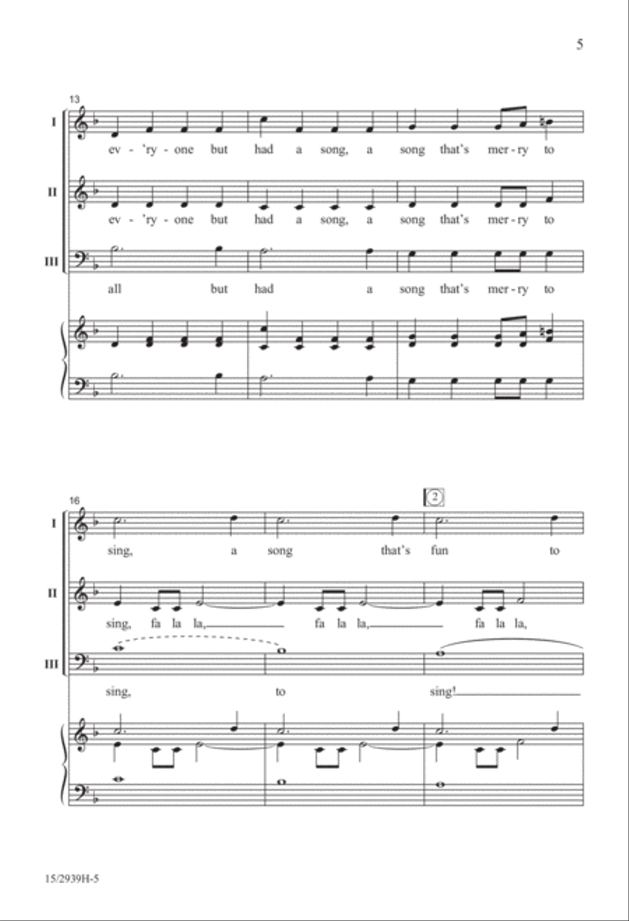 A Merry Fa La La 3-Part scores gallery preview page 6
