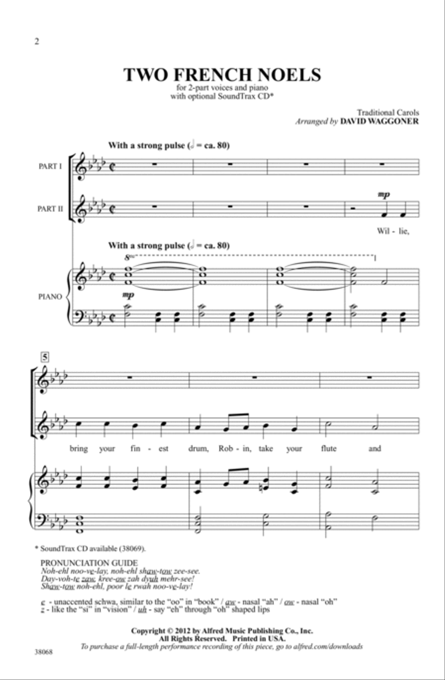 Two French Noels - SoundTrax CD (CD only) Choir scores gallery preview page 2