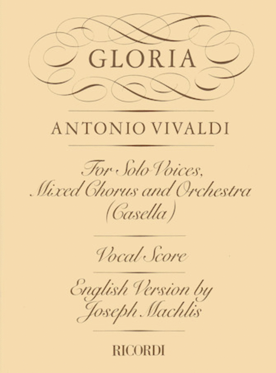 Gloria RV589 4-Part scores gallery preview page 1