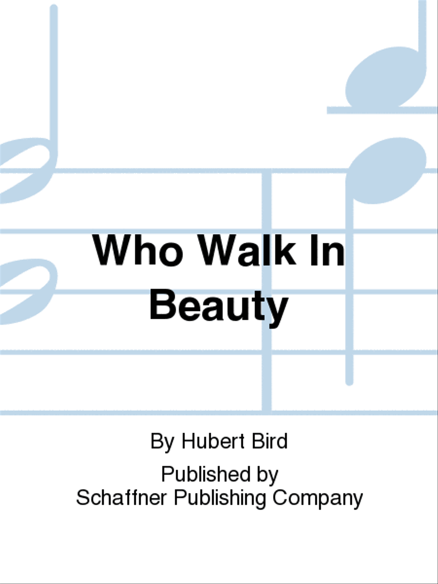 Who Walk In Beauty 4-Part scores gallery preview page 1