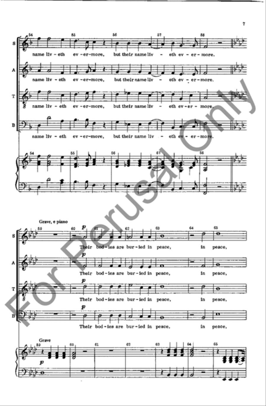 Their Bodies Are Buried In Peace 4-Part scores gallery preview page 7