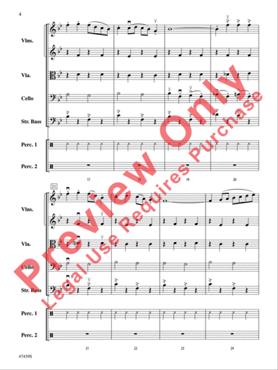 Sleigh Ride String Orchestra scores gallery preview page 5