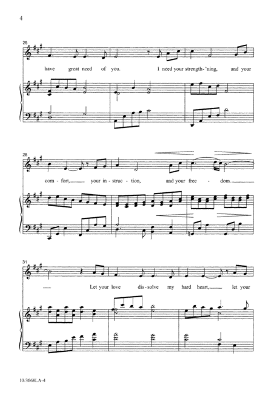 A Prayer of Need A Prayer of Need 4-Part scores gallery preview page 4