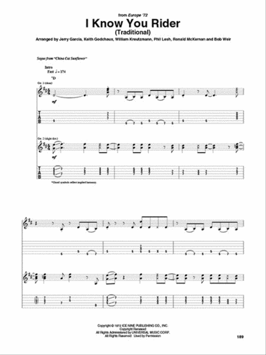 Grateful Dead Guitar Anthology Electric Guitar scores gallery preview page 3