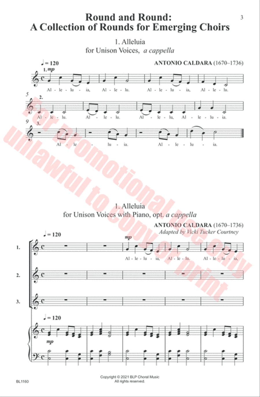 Round and Round: A Collection of Rounds for Emerging Choirs Choir scores gallery preview page 4